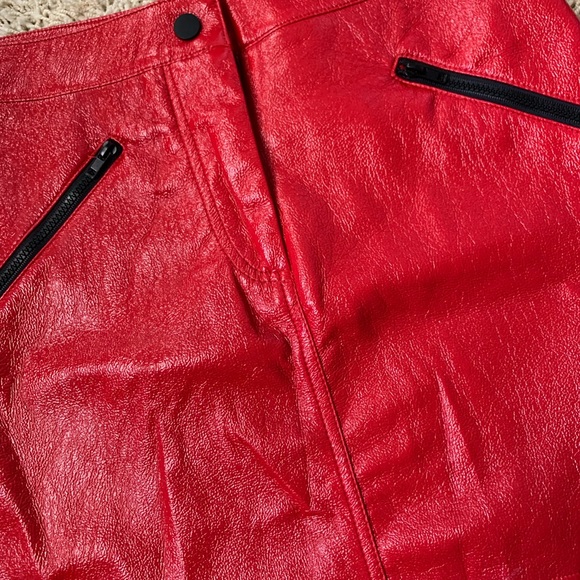 F21 Red Skirt - Picture 2 of 3